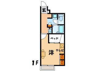 レオパレス若宮の物件間取画像